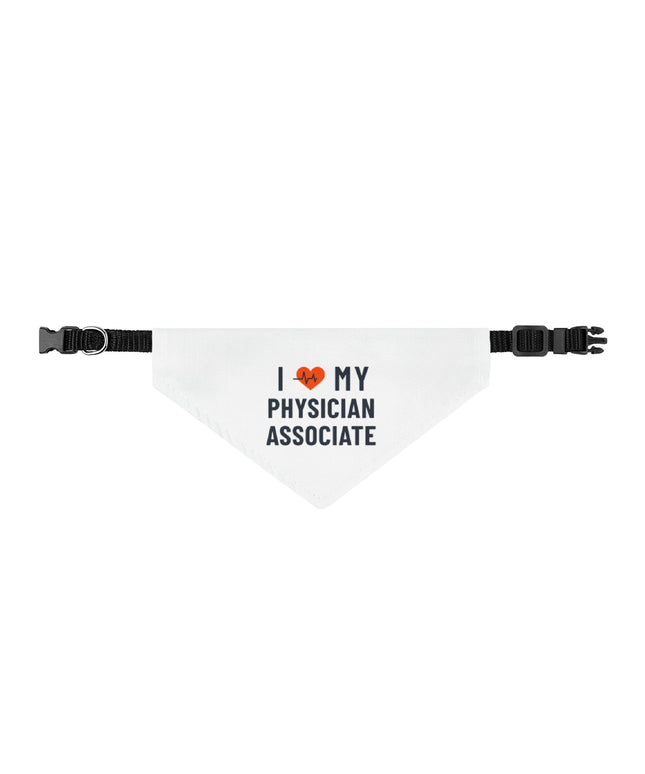 I  Love My Physician Associate | Clip-On Pet Bandana
