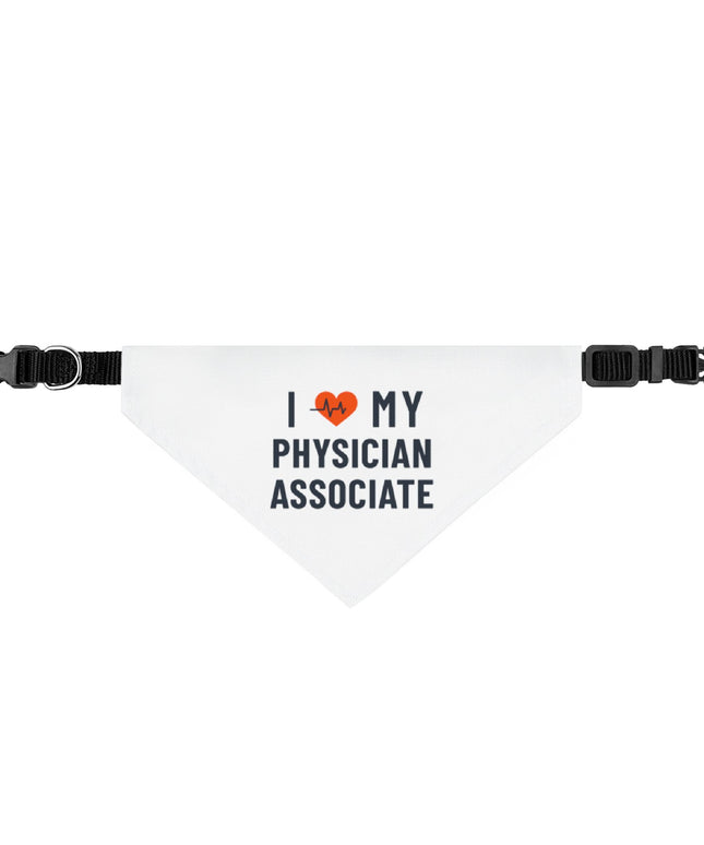 I  Love My Physician Associate | Clip-On Pet Bandana