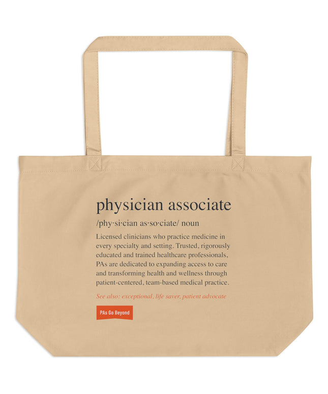 Physician Associate Definition Tote | Large